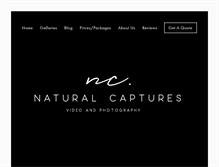 Tablet Screenshot of naturalcaptures.com